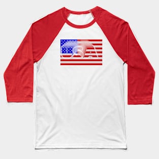 USA 3D Flag Baseball T-Shirt